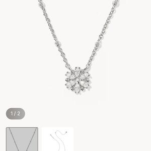 Kendra Scott Silver Crystal Necklace